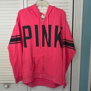 Love pink zip up